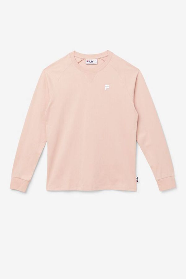 Fila Flynn Long Sleeve Men's Tee - Rose,NZ 942-30476